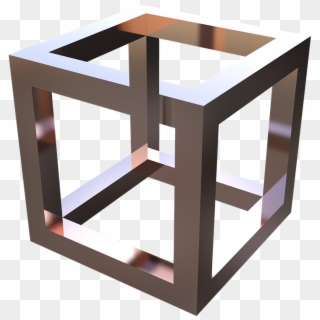 Optical Illusion, Cube, Geometric, 3d, Geometry - Optical Illusion, HD Png Download