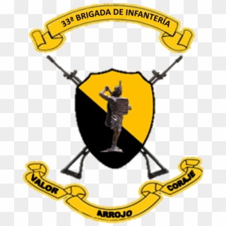 El Escudo De La Trigésima Tercera Brigada De Infantería, - Crest, HD Png Download