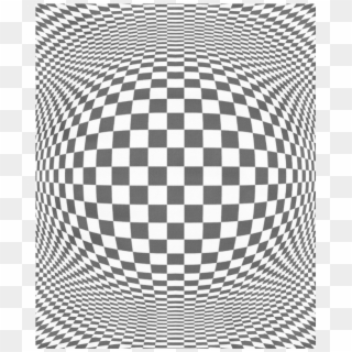 Optical Illusion Checkers Duvet Cover 86 X70 - Black And White Perception, HD Png Download