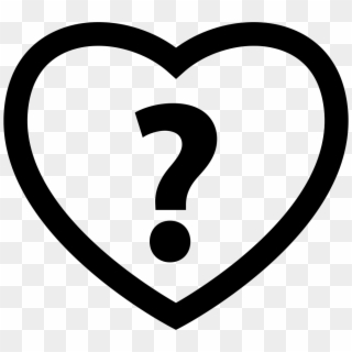 Heart With Question Mark Comments - Heart Question Mark Png, Transparent Png