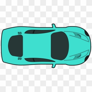 Green Top Car - Top Of Car Drawing, HD Png Download