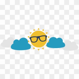 Sun And Clouds Clipart - Sun And Clouds Png, Transparent Png