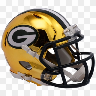 Green Bay Packers Revolution Speed Authentic Helmet - Nfl Chrome Helmets, HD Png Download