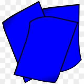 This Free Icons Png Design Of Stack Of Blue Paper, Transparent Png
