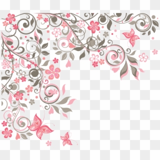 Svg Free Download Butterfly Flower Euclidean Floral - Fondo Flores Vector Png, Transparent Png