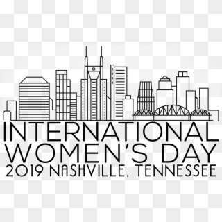 2019 Nashville International Womens Day - Skyline, HD Png Download