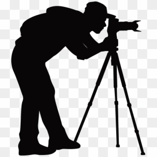 Photographer Silhouette - Camera Logo Png Hd, Transparent Png
