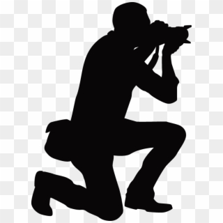 Photographer Silhouette - Silhouette, HD Png Download