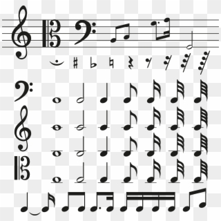 Various Music Symbols Material - G In Music Note, HD Png Download