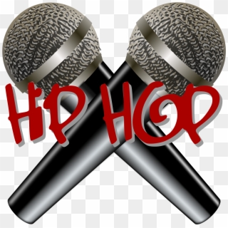Illustration Two Mics Making An X With Hip Hop Over - Hip Hop Music, HD Png Download