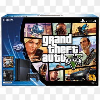 Playstation 4 Bundle Sony Gta V The Last - Ps4 Gta V Bundle, HD Png Download