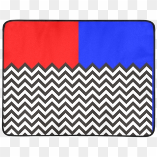 Hipster Zigzag Chevron Pattern Black & White Blue & - Printed Bed Headboards, HD Png Download