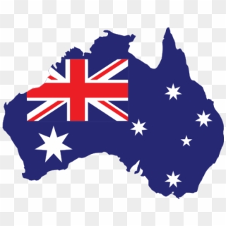 Australia Flag Png Hd - Australian Flag Shaped As Australia, Transparent Png