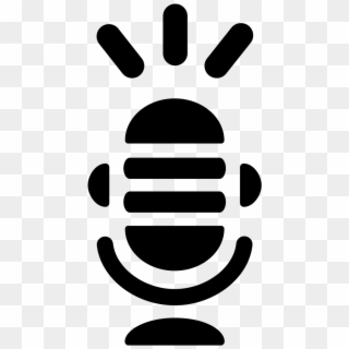 White Microphone Icon Png , Png Download - Illustration, Transparent Png