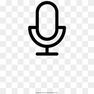 Microphone Icon Coloring Page - Circle, HD Png Download