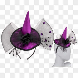 Plastic Halloween Hairband With Purple Coloured Hat - Diadema De Halloween Horror, HD Png Download
