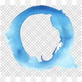 Painted Circle Png Clipart Blue Watercolor Painting, Transparent Png