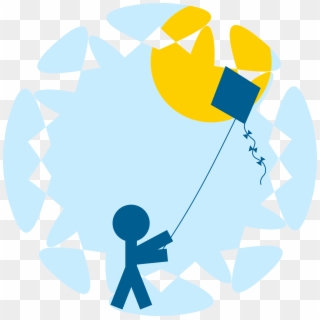 This Free Icons Png Design Of Child With A Kite, Transparent Png