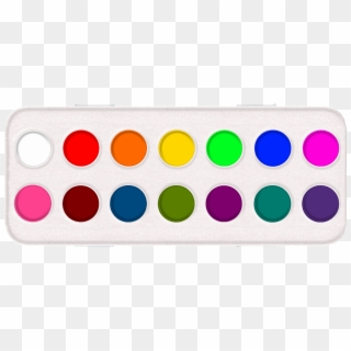 Water Colors, Palette, Paint, Colors, Watercolor - Circle, HD Png Download