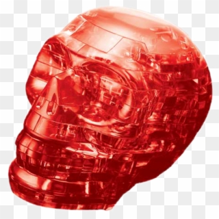 3d Crystal Puzzle - 3d Crystal Puzzle Red Skull Instructions, HD Png Download