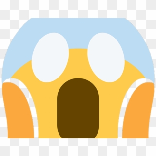 Scream Emoji Twitter, HD Png Download