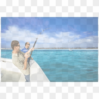Someone Fishing On A Boat, HD Png Download