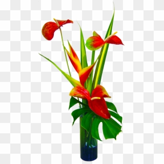 Tropical Silk Flower Arrangements - Tropical Flower Arrangement Png, Transparent Png