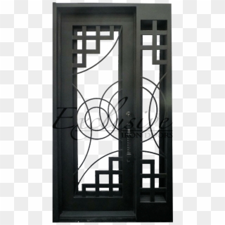 Joan Custom Single Iron Door Exclusive Iron Doors Door - Screen Door, HD Png Download