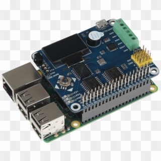 Raspberry Pi Shield Explore 700 Multifunction Board - Current Sensor With Raspberry Pi Connected, HD Png Download
