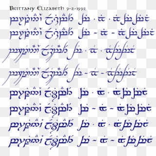 Official Tengwar Transcription Thread - Elvish, HD Png Download