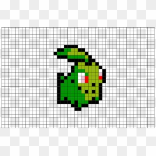 Pixel Art Pokemon Chikorita, HD Png Download