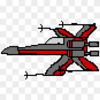 X-wing - X Wing Pixel Art, HD Png Download