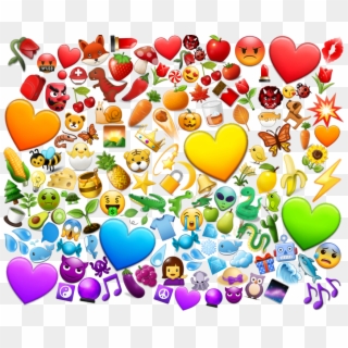#sticker #overlay #emoji #android #emojis #rainbow - Heart, HD Png Download