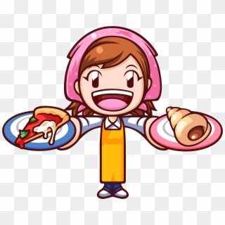 Cm4-mama With Pizza And Cone Cooking Mama - Smash Cooking Mama, HD Png Download