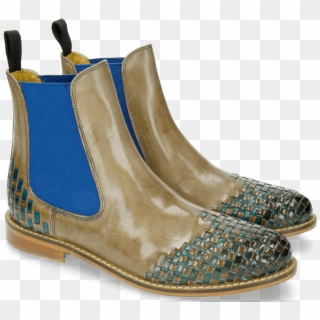 Ankle Boots Molly 10 Oxygen Interlaced Ice Blue - Chelsea Boot, HD Png Download