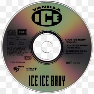 Cd Single Disc - Vanilla Ice Ice Ice Baby, HD Png Download