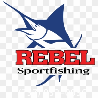 Rebel Sportfishing Logo Fishing Charters Virginia Beach - Atlantic Blue Marlin, HD Png Download