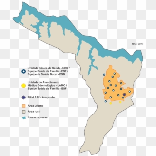 Mapa Aracatuba 05 2018 - Map, HD Png Download