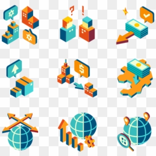 International Management - Isometric Icons, HD Png Download