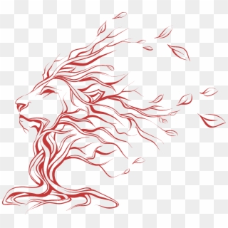 Lion Tattoo Clipart Singham - Lion And Tree Logo, HD Png Download