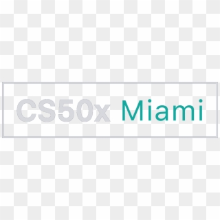 Cs50x Miami Logo - Graphic Design, HD Png Download
