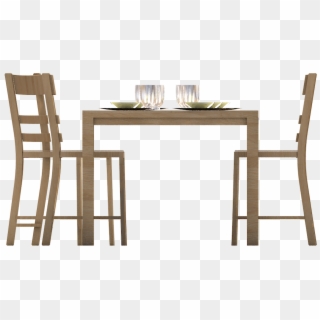 Table With Chairs Front View , Png Download - Table With Chairs Front View, Transparent Png
