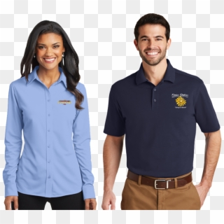 Corporate Company Stitch Screen - L570 Port Authority Ladies Dimension Knit Dress Shirt, HD Png Download