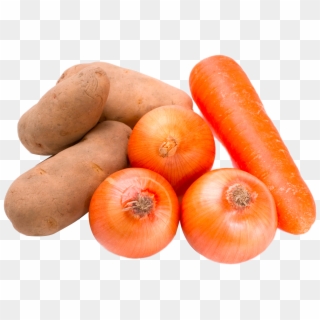 Vector Royalty Free Stock Ring Plum Tomato Potato Gifts - Papas Zanahorias Y Cebollas, HD Png Download