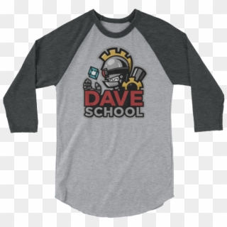 Dave Mascot 3/4 Sleeve Raglan Shirt - El Salvador 4k Store, HD Png Download