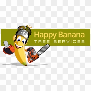 Happy Banana Tree Services Logo - Cartoon, HD Png Download