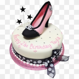 Picture Black And White Chanel Shoe Home Cakes Themed - Birthday Cake, HD Png Download
