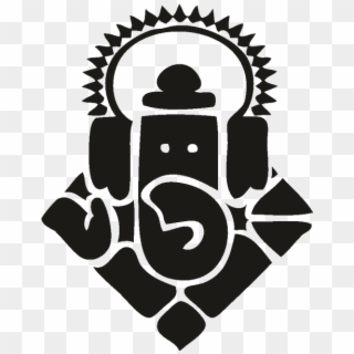 Ganesha, Royaltyfree, Symbol, Black And White, Logo - Icon Halal, HD Png Download
