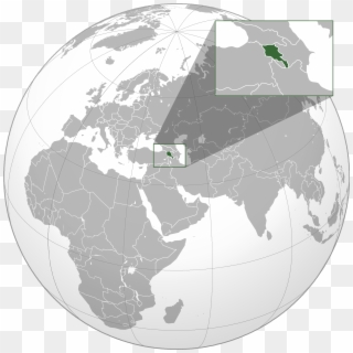 Armenia Location On The Asia Map Of In World Photos - Country Georgia On Globe, HD Png Download