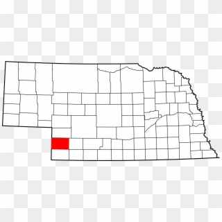 Map Of Nebraska Highlighting Chase County - Blank County Map Of Nebraska, HD Png Download